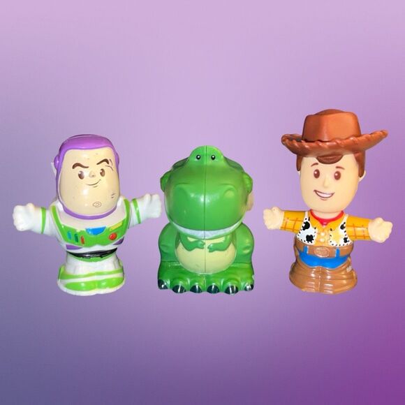 Fisher Price Little People Disney Pixar Toy Story Buzz Woody & Rex B17 - Picture 1 of 5